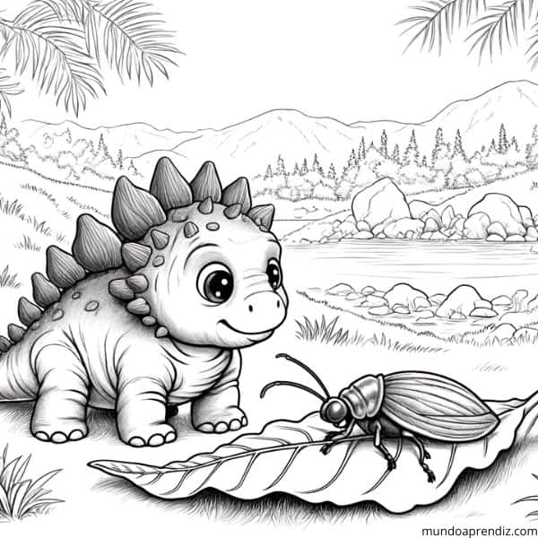 Bebé Descubriendo un Insecto