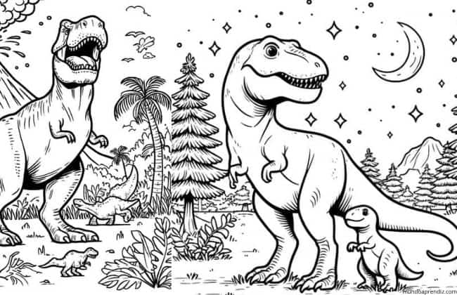 Dibujos de dinosaurios para colorear