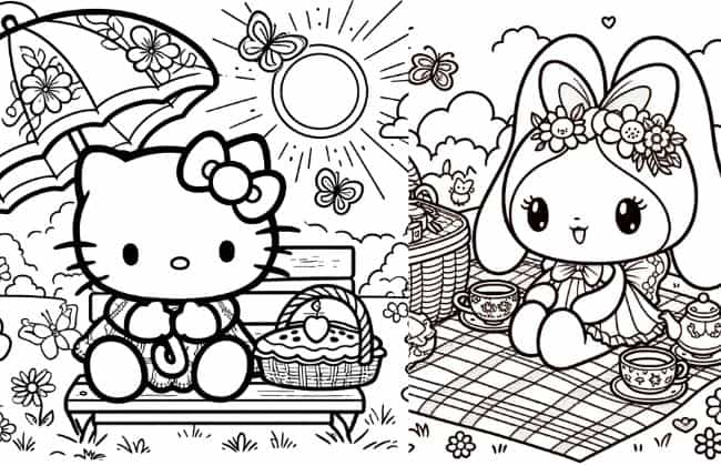 Dibujos de kuromi para colorear