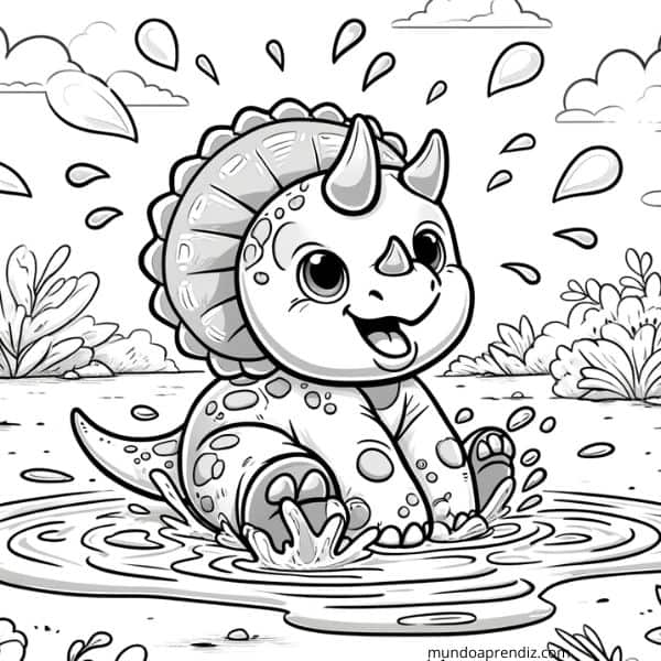 Jugando en un Charco de Agua