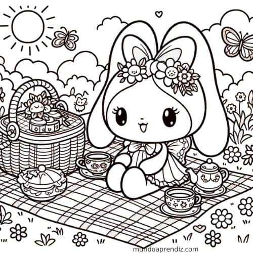 My Melody en un picnic