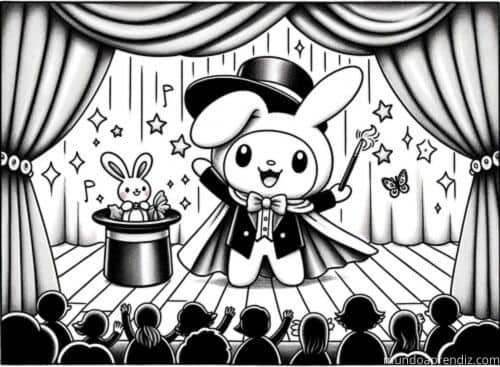 My Melody en un show de magia