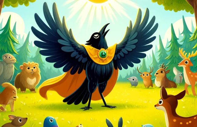 el Cuervo y el Ropaje Dorado