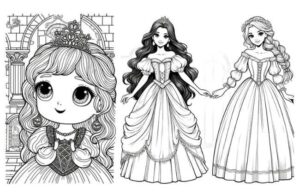 princesas para colorear