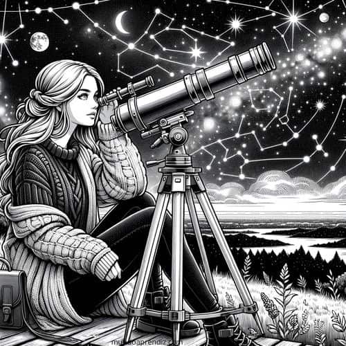 Chica Aesthetic Astrónoma