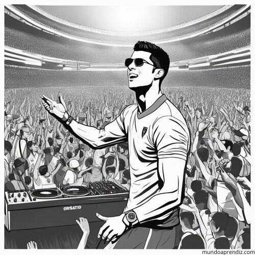 Cristiano Ronaldo disfrutando de un festival