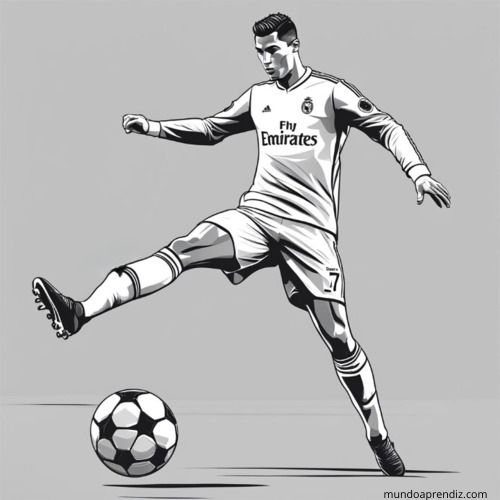 Cristiano Ronaldo practicando tiros