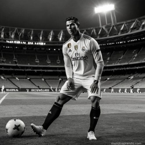 Cristiano haciendo estiramientos