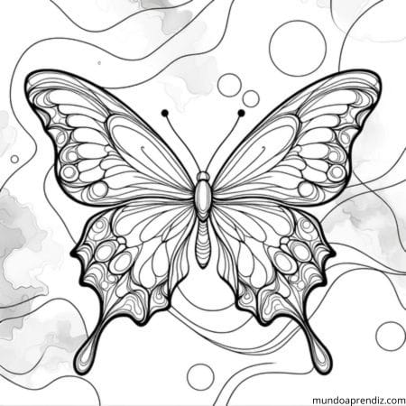 Mariposa Estilo Acuarela