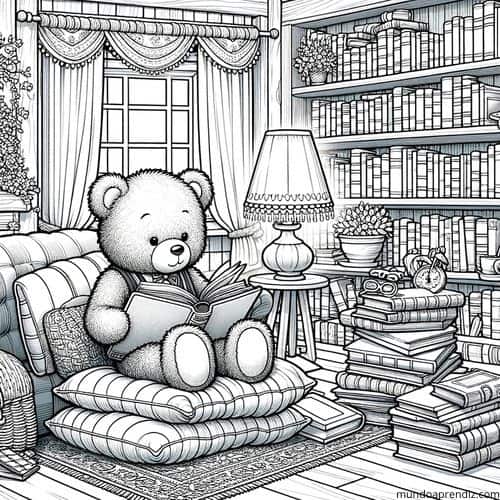 Osito Leyendo un Libro
