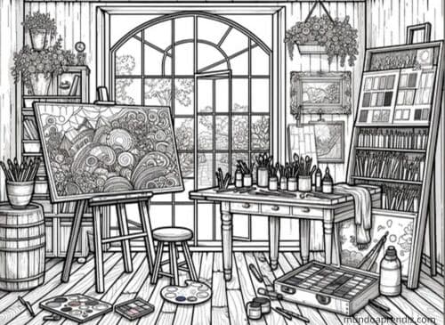 interior de un estudio
