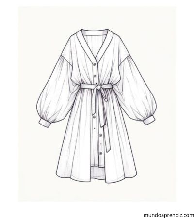 vestido estilo camisero aesthetic