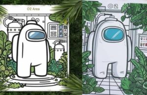 dibujos de among us para colorear