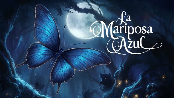 La mariposa azul