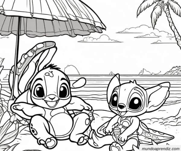 Playa stich y su novia