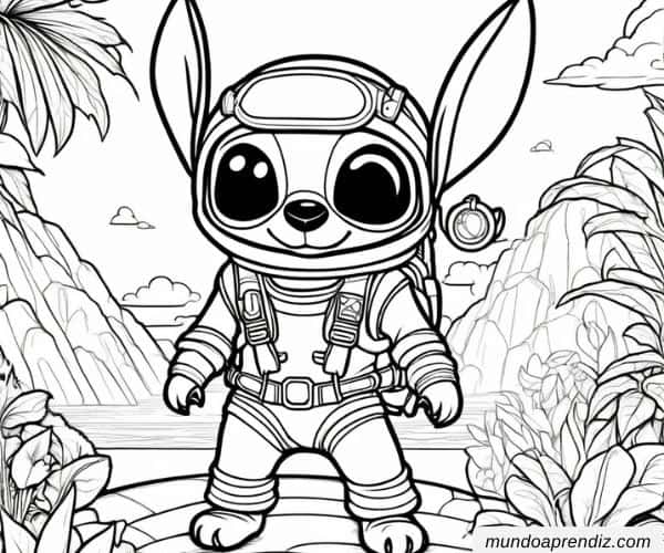Stitch con disfraz