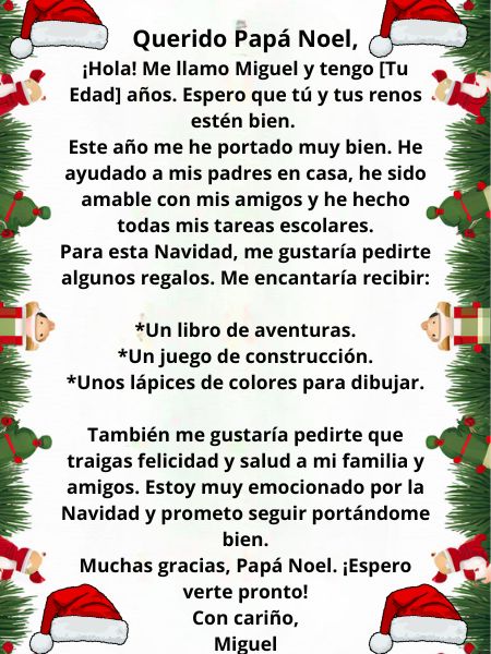 cara para papa noel