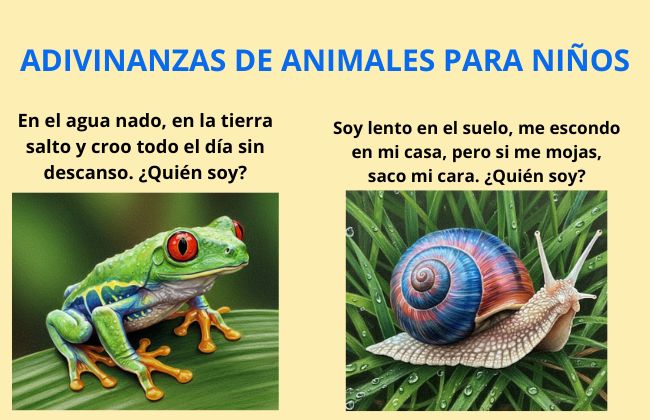 Adivinanzas de animales para niños