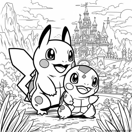 Un Charmander y un Squirtle