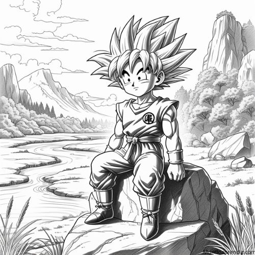 goku descansa