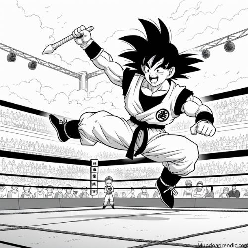 goku en un torneo