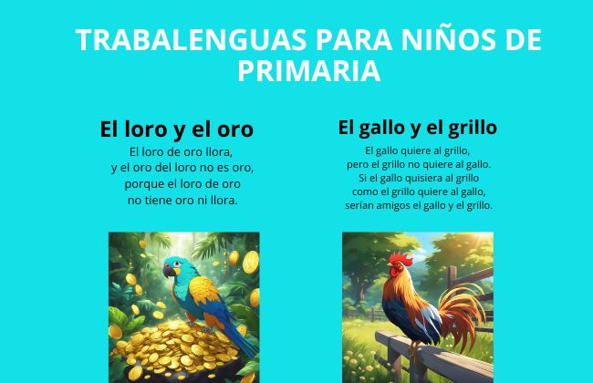 trabalenguas para niños de primaria