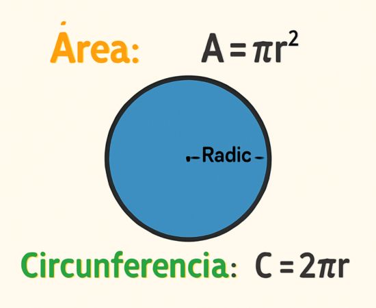 Área y perímetro de un círculo