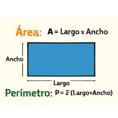 Área y perímetro de un rectángulo