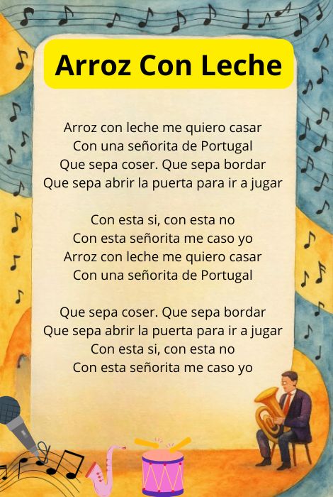cancion arroz con leche