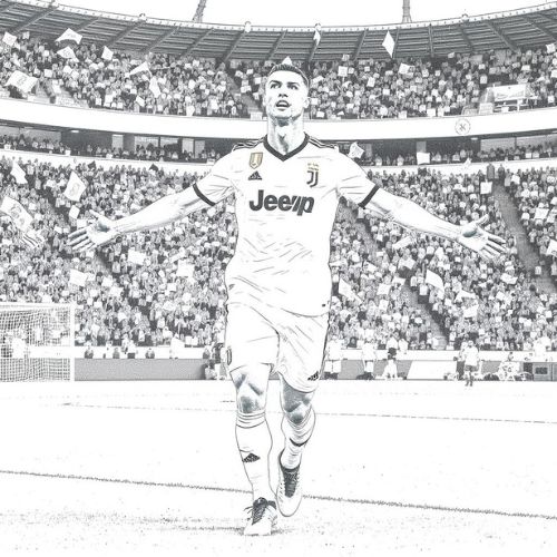 cristiano ronaldo para pintar