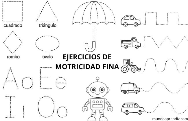 Motricidad fina trazos para preescolar: Actividades para Practicar