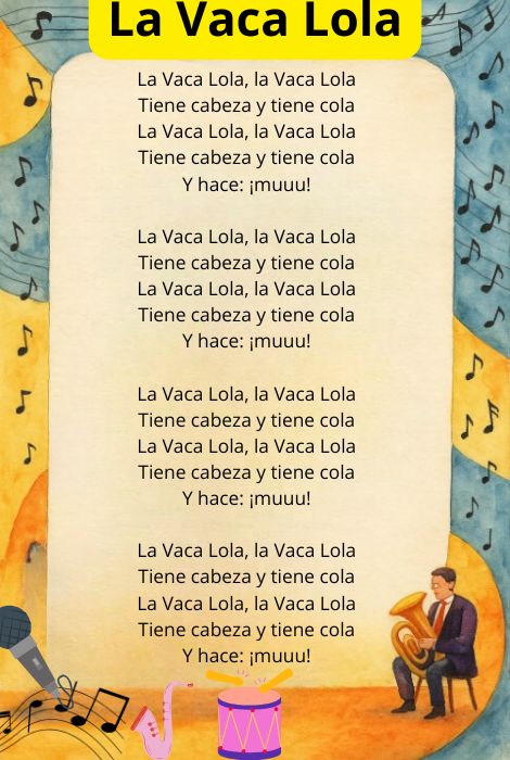 cancion la vaca lola