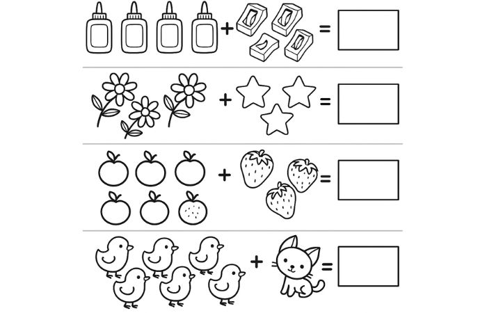 sumas para niños