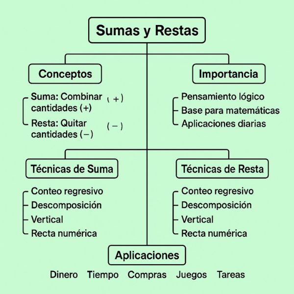 sumas y restas para niños