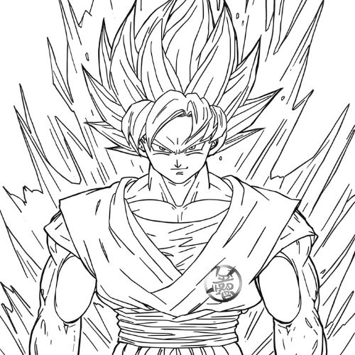 Goku Ultra Instinto en una batalla