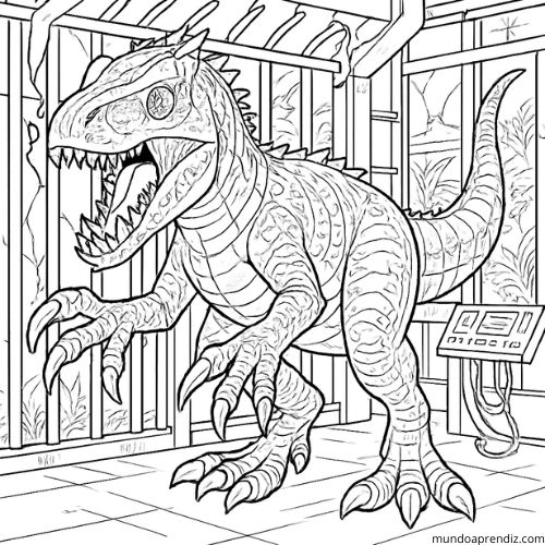 Indominus rex escapando