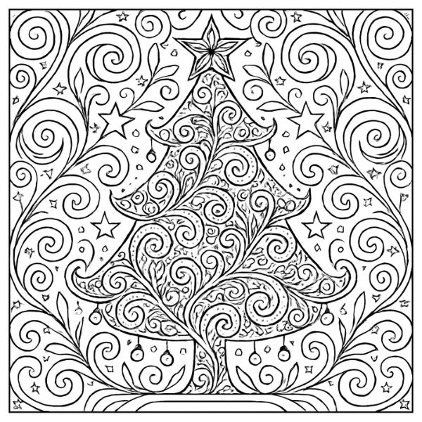 Mandala Árbol de Navidad