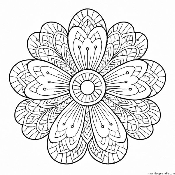 Mandala de Flor de Cerezo