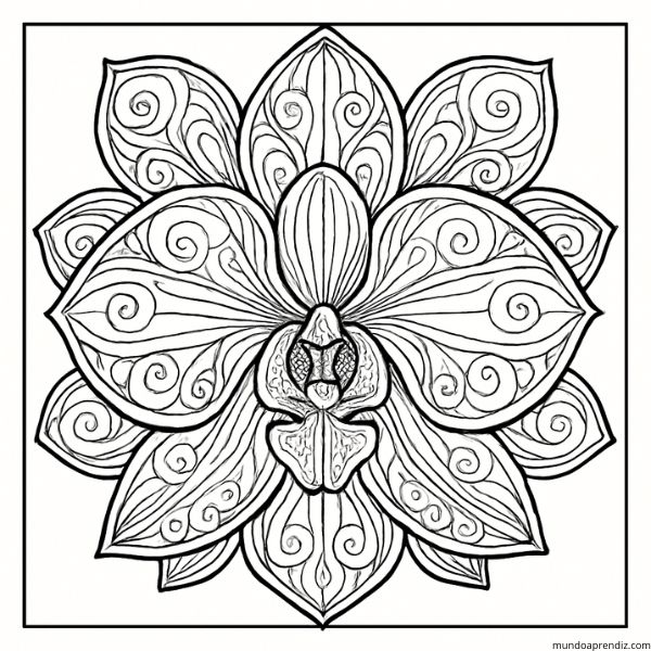 Mandala de Orquídea