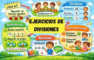 ejercicios de divisiones para niños