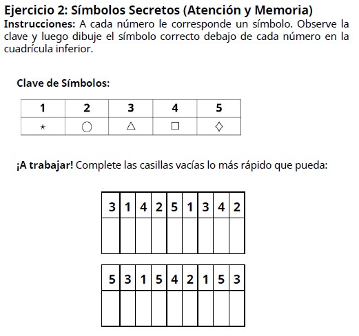 Ejercicios de memoria para mayores 14