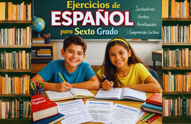 100 Ejercicios de español para sexto grado: Actividades Prácticas