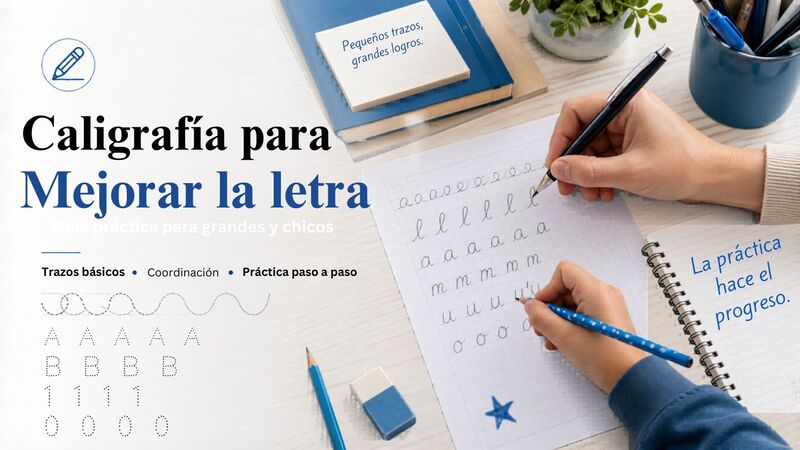 caligrafía para mejorar la letra
