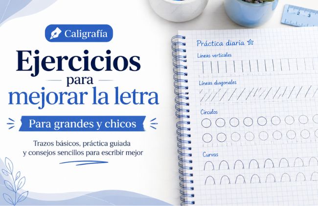 Ejercicios para mejorar la letra: guía completa de caligrafía paso a paso