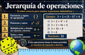 jerarquía de operaciones ejemplos